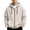 Khaki, variant on Eygvbb Men's Full Zip Hoodie Solid Long Sleeve Sweatshirt Jacket Drawstring Hood Front Pocket Loose Fit Fashion Casual Outerwear
