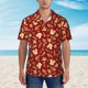 thumbnail image 2 of Balery Golden Squirrels Holiday Camisas hawaianas de manga corta para hombre, camisas playeras de corte holgado, camisas de vacaciones con botones,Large, 2 of 7