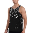 thumbnail image 2 of Haiem Falling Musical Men Workout Tank Top Gym Bodybuilding Sleeveless Muscle T Shirts Athletic Tank Breathable Workout Shirt-4X-Large, 2 of 8