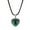 Emerald-May, variant on Cremation Urn Pendant Memorial Jewelry Angel Wing Heart August Birthstone Heart with Free Funnel Kit and Velvet Jewelry Box [August]