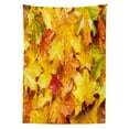 thumbnail image 3 of Ambesonne Fall Tablecloth Rectangular Table Cover, Wet Maple Leaves Nature, 60"x90", Multicolor, 3 of 4
