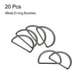 thumbnail image 3 of Metal D Rings Buckle, 20 Pack 50mm(1.97") 2mm Thick Welded D Rings Buckle, Dark Gray, 3 of 5