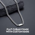 thumbnail image 6 of Bandmax 7MM Custom Stainless Steel Choker for Men Women 18 Inches Cuban Chain Choker Necklace with Name Bar Personalized Family Gift for Birthday Valentine Graduation, 6 of 10