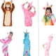 thumbnail image 2 of Pijama de una pieza con dibujos de animales para niños, ropa de hogar de manga larga de franela con diseño de caballo y cielo estrellado de arcoíris, 2 of 6