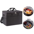 thumbnail image 2 of 18L Insulated Cooler Bag - Large Capacity Waterproof Picnic & Camping Bag, Soft Handles for Easy Carry, Ideal for Lunch Delivery & Outdoor Travel Black, 2 of 6