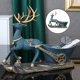 thumbnail image 4 of Adorable resina creativa estatua de ciervo de Navidad Figrines escultura joyería baratija llaves soporte de almacenamiento organizador estantería A Colco llavero de escultura de ciervo, 4 of 8