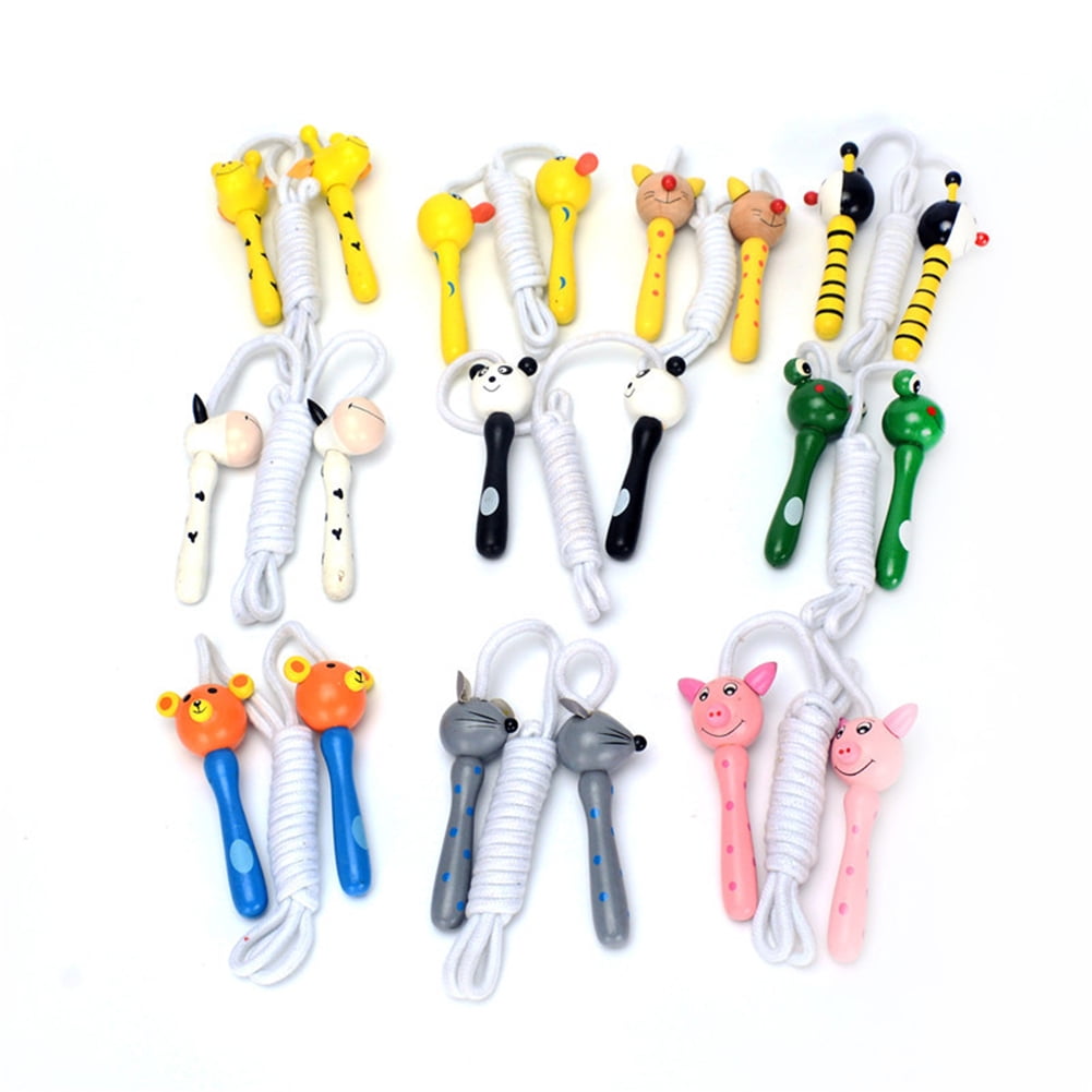 childrens wooden skipping ropes