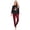 Mom, variant on Family Matching Christmas Pajamas, Snowflake and Gnome Print Long Sleeve Tops with Plaid Pants, Holiday Sleepwear for Family