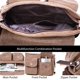 thumbnail image 5 of CHAO Khakishoulder Bag Bolso de Lona Bolsos de Hombro Unisex Bolso de Mensajero para iPad de 7,9 Pulgadas Maletín Hombres/Mujeres Bolso de Gimnasio Mochila Escolar de Trabajo, 5 of 5