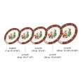 thumbnail image 3 of Excellante Peacock Melamine Dinnerware Collection 7 oz, 9" x 6 3/4" Deep Platter, Comes in Dozen, 3 of 3