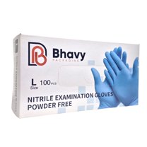 Disposable Nitrile Gloves, Powder Free, Latex Free, Food Safe, Cleaning, Medical Exam, Chemo-Rated, Blue, 1000 count - Large