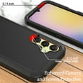 thumbnail image 2 of Xhy Samsung Galaxy A25 5G Case with Screen Protector Military Grade Heavy Duty Protection 3 in 1 Shockproof Armor Rugged Durable Detachable for Galaxy A25 5G Phone - Black, 2 of 6