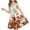 White-22, variant on Ugoldhm Girls' A-Line Summer Dress - Floral Print Pleated Crew Neck Sleeveless, Casual & Comfortable, 3-14 Years