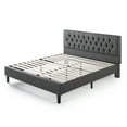 thumbnail image 3 of Zinus Misty 42" Upholstered Platform Bed Frame, Dark Gray, King, 3 of 9