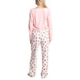 thumbnail image 2 of Goodnight Kiss Magic 3's Fleece Pajama Set with Slippers, Pink/Coffee, X-Large, 2 of 4