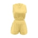 thumbnail image 4 of Puntoco Traje de talle alto informal liso de verano a la moda para mujer Puntoco Puntoco-3153, 4 of 7