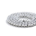 thumbnail image 5 of Celvieroot 1 Row 3MM 4MM Lab Simulated Diamond Iced Out Cubic Zirconia Chain Men's Hip-hop Tennis Choker Necklace Chain, 5 of 7
