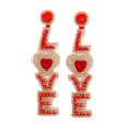 thumbnail image 2 of Pendientes Del Día De San Valentín Pendientes Colgantes Pendientes Colgantes De Joyería Creativa Rojo, 2 of 8
