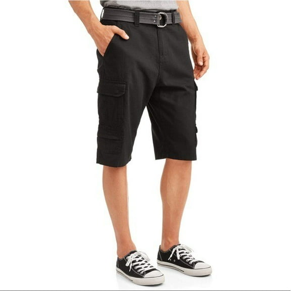 Lazer Men's Belted Ripstop Messenger Cargo Utility Short