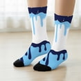 thumbnail image 4 of YAYUBA Kids Socks Novelty Funny Crew Ice Cream Socks for 7-12 Years Boys Girls Running Cycling, 4 of 5