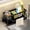 02#Black, variant on Bxaolu Kitchen Sink Caddy Sponge Holder, Plastic Towels Holder for Sink, Kitchen Organizer Soap Brush Dispenser,Countertop with Auto Drain Tray (Black)