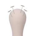 thumbnail image 2 of Canvas Block Head Mannequin Head Wig Display Styling Head Manikin Canvas Head, 2 of 7