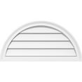thumbnail image 1 of Ekena Millwork GVPHR34X1702SF Support Demi-Rond Surface PVC Évent Gable, Blanc Apparu d'Usine, 1 of 4