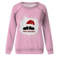 thumbnail image 4 of Top de suéter con estampado navideño de manga larga con cuello redondo para mujer primavera otoño Pompotops FGAJ9858, 4 of 5