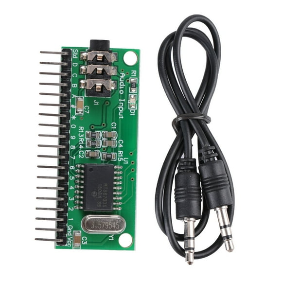 Audio Decoder Module,16 Channels MT8870 DTMF DTMF Decoder DTMF Audio Decoder Solid Performance