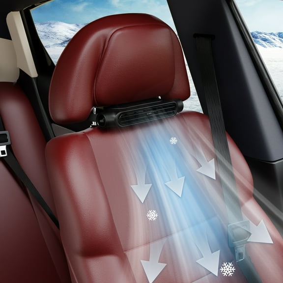 Mini Car Mounted Seat Back Cooling Fan, 3 Speed Portable Driver and Passenger's Seat Vehicle Fan Cooler Car Seats Cooling Fansfor SUV Van RV Truck Sedan