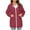Wine Red, variant on Womens Rain Jackets Waterproof Windbreaker Jackets Active Lightweight Portable Hooded Rain Coat with Pockets Khaki S