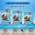 thumbnail image 5 of GZHJMY Beach Towel for Women Girls, Cat and Strawberry Collage Bath Towel, Oversized Lightweight Sport Towel, 31x63 Inch, 5 of 7
