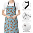thumbnail image 6 of Honeii Funny Lobsters Print Waterproof Apron, Adjustable Kitchen Apron with Pockets,for Gardening, Dishwashing, Meat Processing, Car Washing, and Pet Grooming, 6 of 8