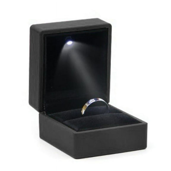 ZUARFY Bracelet Box Square Wedding Pendant Ring Case with LED Light Jewelry Gift Box