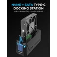 thumbnail image 2 of Estación de acoplamiento SABRENT DS-UNHC USB C para SSD M.2 PCIe/NVMe, 2 of 6