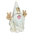 thumbnail image 3 of GlitZGlam Rocker Gnome – “George” – Peace and Love - This Gnome Brings Peace and Love to All and Your Fairy Garden and Gnome Garden 10 Inches Tall Garden Gnome Figurine, 3 of 8