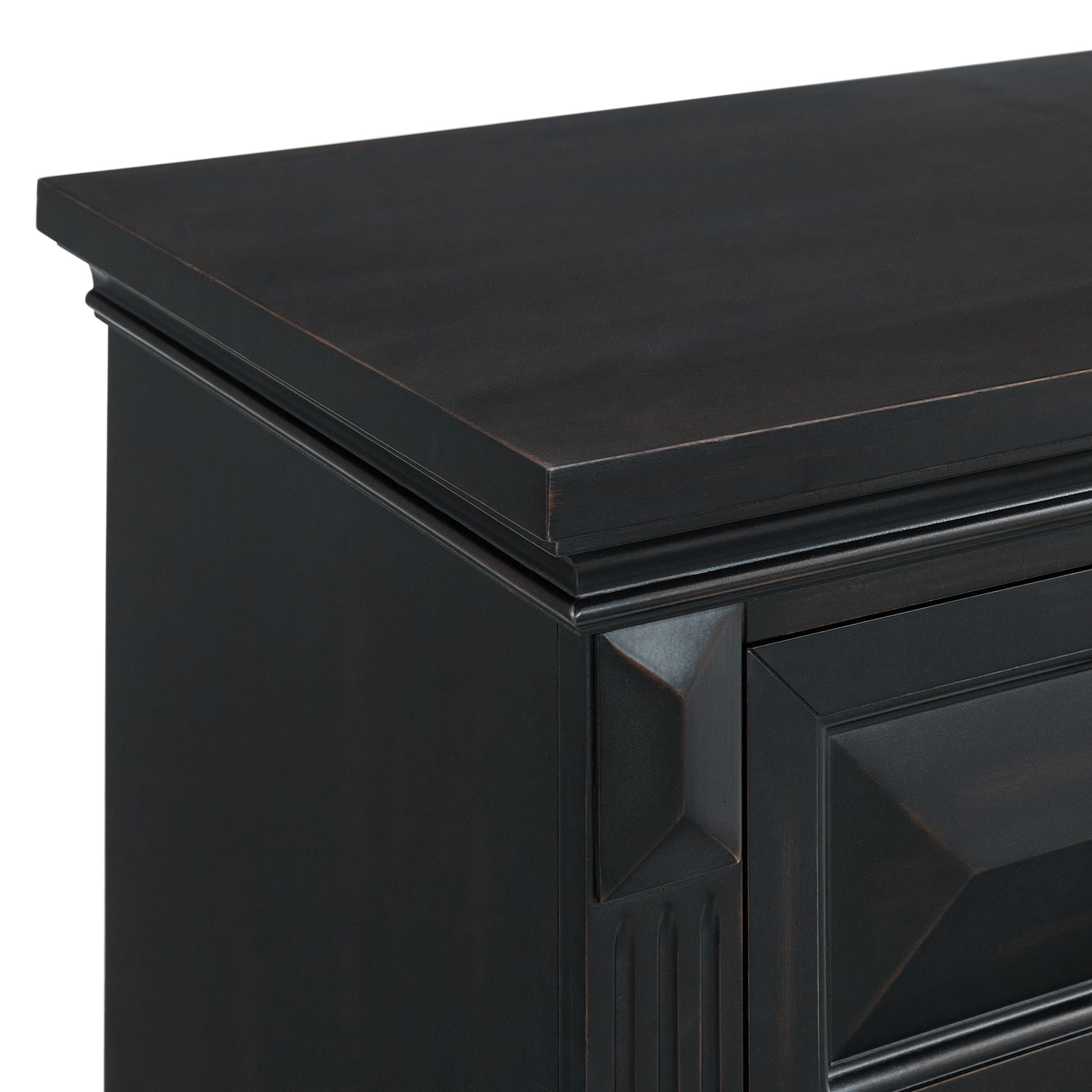 Picket House Furnishings Sumner 2-Drawer Nightstand with USB in Black