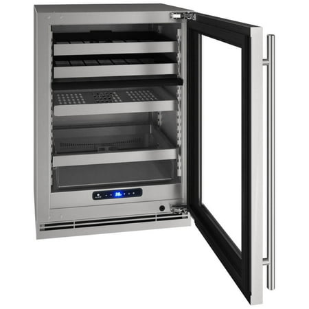 U-Line - 5 Class 14-Bottle Dual Zone Wine Cooler - Stainless steel