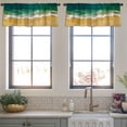thumbnail image 3 of LALILO Kitchen Curtain Valance Beach Coast Ocean Rod Pocket Window Curtain 52"x 18" Set of 2, 3 of 7