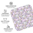 thumbnail image 3 of Lsque Purple Rabbit Pattern 4" Drink Coasters Set of 4, PVC Leather Absorbent Coasters, Table Coaster Set Decorative Coffee Cup Coasters Housewarming Gift -Square, 3 of 6