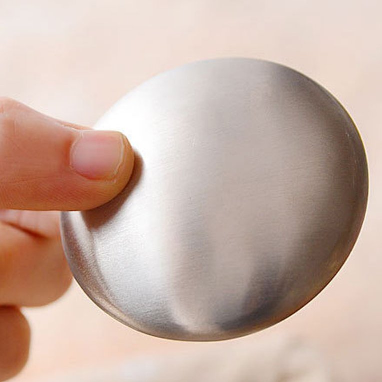 NEW SALE!4PCS Oval Stainless Steel Soap Removing Tasting Fishy Garlic