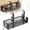 Black, variant on Grusce Under Desk Cable Management Basket, 13.39" Cable Management Box for Table Thickness up to 1.97" Wire Cord Organizer with Clamp No Drill