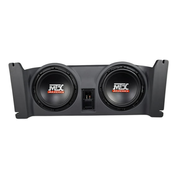 Dual 10" MTX Subwoofers Sealed Sub Box Enclosure For 1997-2006 Jeep Wrangler TJ