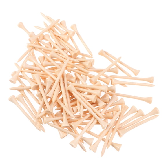 KAKOWELY T-Shirts en Bois 100 Pcs/ensemble 8.3cm Clous en Bois Massif Équipement d'Entraînement pour Golfeur 3.15"X0.39"X0.39 Pouces