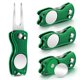 thumbnail image 1 of Herramienta de reparación Golf Divot Skylety Metal con marcador de bolas, 4 unidades, 1 of 7