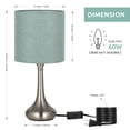 thumbnail image 5 of Bedside Table Lamp Set of 2 Modern Nightstand Lamps Ideal Gift, 5 of 9
