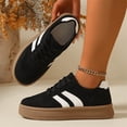 thumbnail image 5 of Women Classic Retro Gum Sole Fashion Sneakers Casual Tennis Skate Shoe Genuine Faux Leather Walking Footwear Anti Slip Trainers, 5 of 6