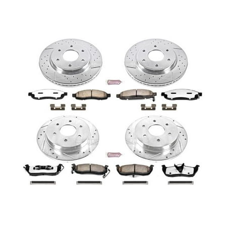 Power Stop K212-36 Z36 Truck & Tow Performance Upgrade Kit -Front & (Best Truck Rotors For Towing)