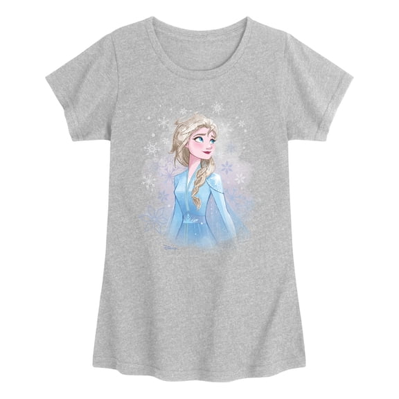Frozen - Elsa - Youth Girls Fitted Short Sleeve T-Shirt