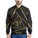 thumbnail image 3 of Chaqueta bomber con estampado 3D de flores rosas para hombre, sudadera con gráfico floral para primavera y otoño, tops para mujer, abrigo de manga larga con cremallera para calle, 3 of 5